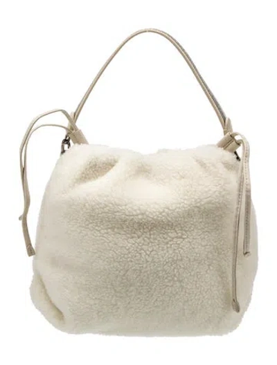 Pre-owned Brunello Cucinelli Monili Hobo In Neutral