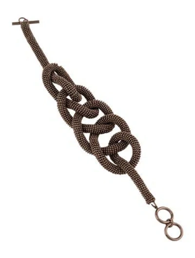 Pre-owned Brunello Cucinelli Monili Knot Bracelet In Multicolor