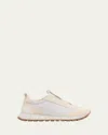 Brunello Cucinelli Monili Laceless Trainer Sneakers In White
