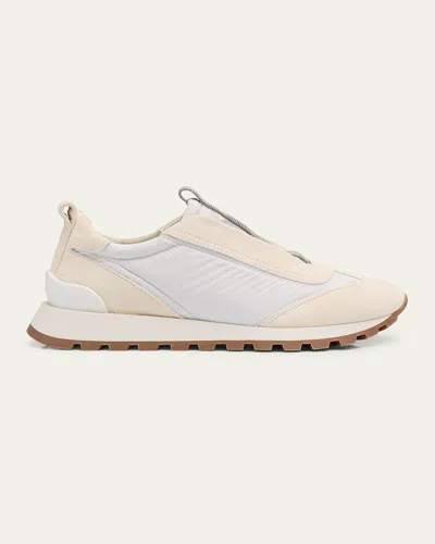 BRUNELLO CUCINELLI MONILI LACELESS TRAINER SNEAKERS
