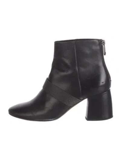 Pre-owned Brunello Cucinelli Monili Leather Boots In Black