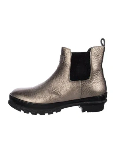 Pre-owned Brunello Cucinelli Monili Leather Chelsea Boots