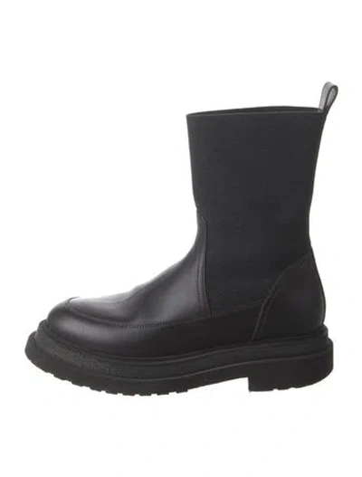 Pre-owned Brunello Cucinelli Monili Leather Chelsea Boots In Brown