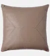 Brunello Cucinelli Monili Leather Cushion In Sand