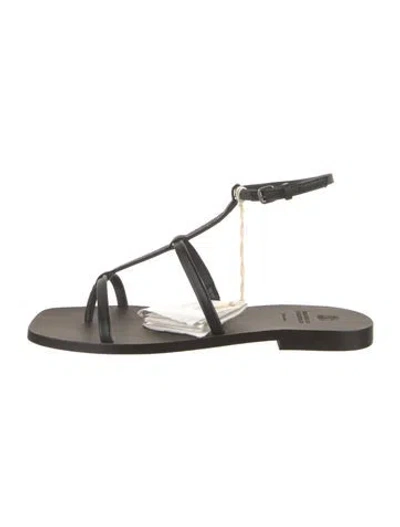Pre-owned Brunello Cucinelli Monili Leather Gladiator Sandals W/ Tags In Multi