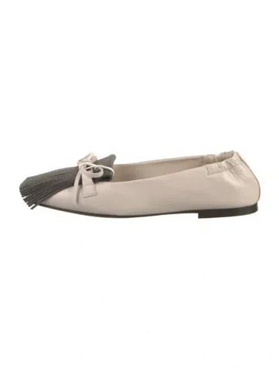 Pre-owned Brunello Cucinelli Monili Leather Loafers W/ Tags