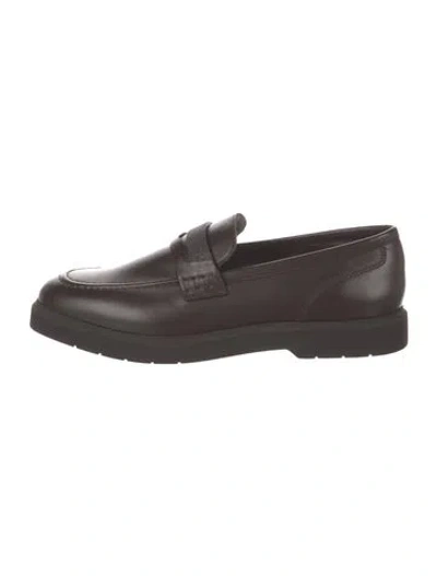 Pre-owned Brunello Cucinelli Monili Leather Loafers W/ Tags In Brown