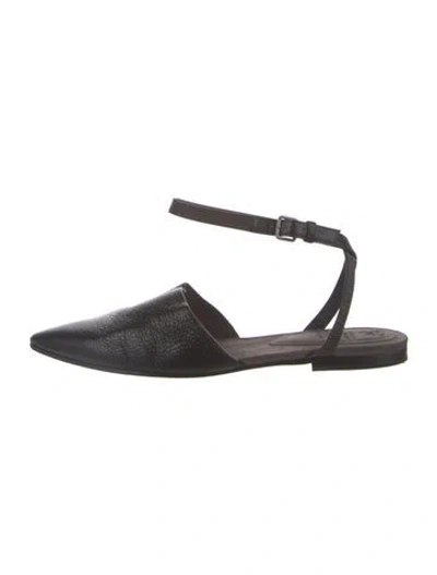 Pre-owned Brunello Cucinelli Monili Leather Mules In Black