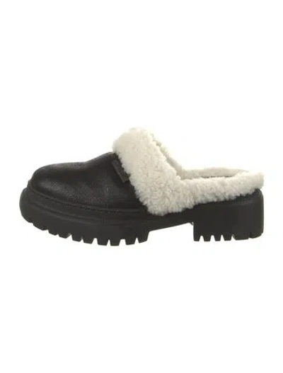 Pre-owned Brunello Cucinelli Monili Leather Mules In Black