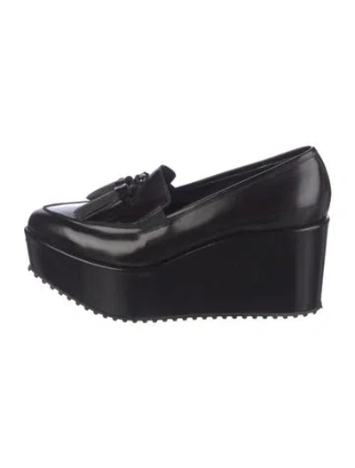 Pre-owned Brunello Cucinelli Monili Leather Pumps In Black