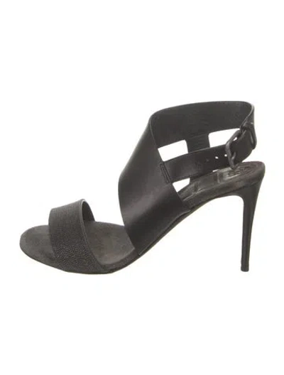 Pre-owned Brunello Cucinelli Monili Leather Sandals In Multi