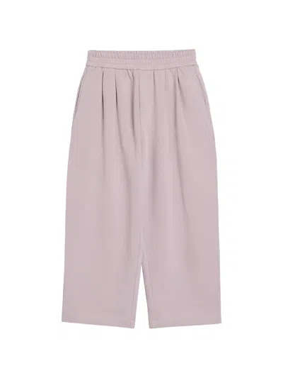 Brunello Cucinelli Kids' Monili Pleated Track Pants In Pink