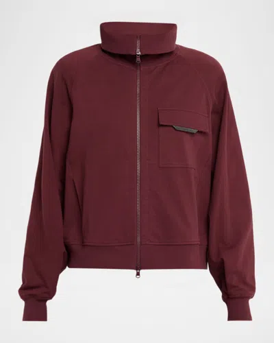 Brunello Cucinelli Monili-pocket Light Fleece Travel Jacket