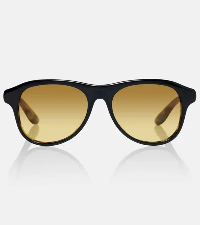 Brunello Cucinelli Monili Round Sunglasses In Black