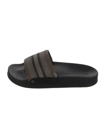 Pre-owned Brunello Cucinelli Monili Rubber Slides
