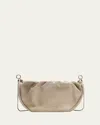 Brunello Cucinelli Monili Ruched Suede Shoulder Bag In Sage