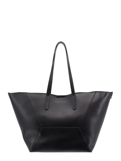 Brunello Cucinelli Monili Shopping Bag In Black
