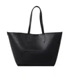 Brunello Cucinelli Geometric Panel Structured Tote Bag With Detachable Pouch In Black
