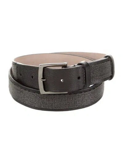 Pre-owned Brunello Cucinelli Monili Skinny Belt In Black