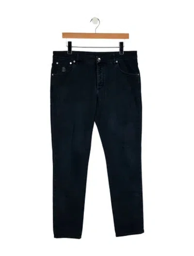 Pre-owned Brunello Cucinelli Monili Skinny Jeans In Blue