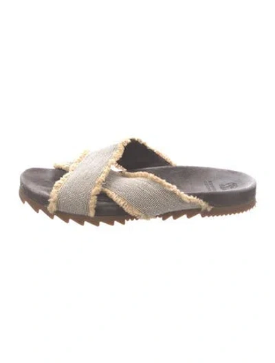 Pre-owned Brunello Cucinelli Monili Slides In Multi