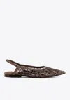 Brunello Cucinelli Women Sandal With Sparkling Abstract Embroidery In Suede