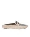 Brunello Cucinelli Suede Precious Driving Mules