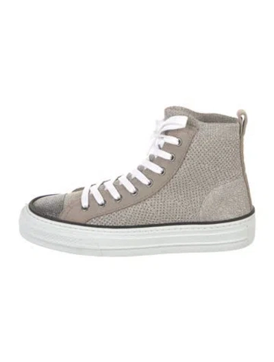 Pre-owned Brunello Cucinelli Monili Sneakers In Neutral