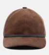 Brunello Cucinelli Monili Suede Baseball Cap