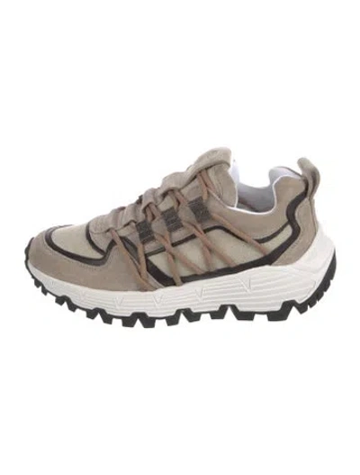 Pre-owned Brunello Cucinelli Monili Suede Chunky Sneakers