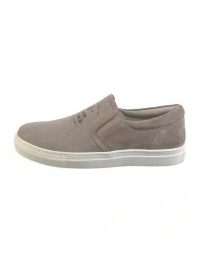 Pre-owned Brunello Cucinelli Monili Suede Loafers In Neutral