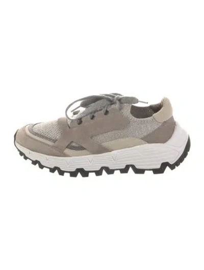 Pre-owned Brunello Cucinelli Monili Suede Sneakers