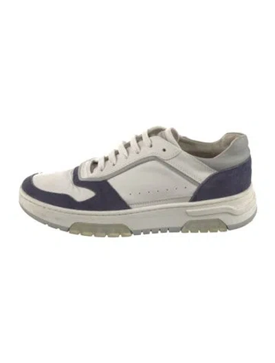 Pre-owned Brunello Cucinelli Monili Suede Sneakers In Neutral