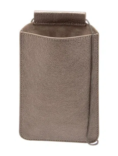 Pre-owned Brunello Cucinelli Monili Suitcase In Gray