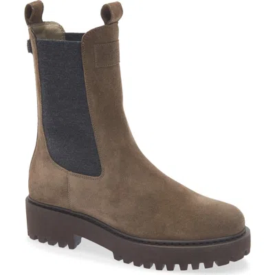 Brunello Cucinelli Monili Tab Lug Sole Chelsea Boot In Multi