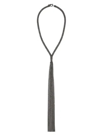 BRUNELLO CUCINELLI MONILI-TASSEL LARIAT NECKLACE