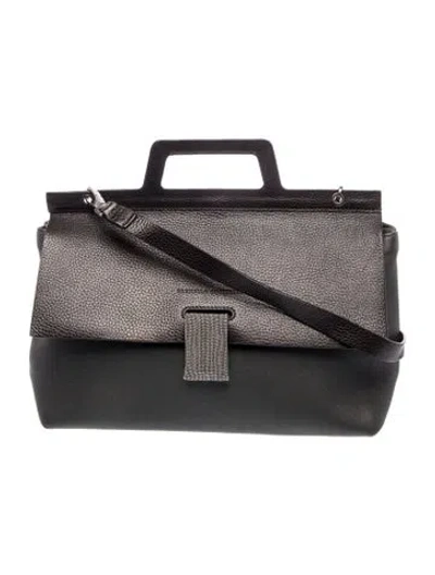 Pre-owned Brunello Cucinelli Monili Top Handle Bag In Gray