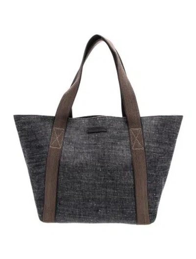 Pre-owned Brunello Cucinelli Monili Tote In Blue