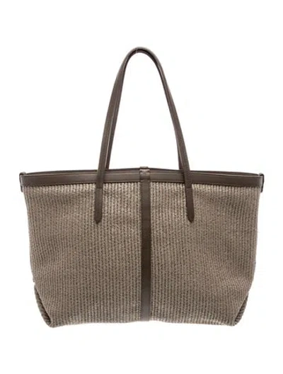 Pre-owned Brunello Cucinelli Monili Tote In Brown