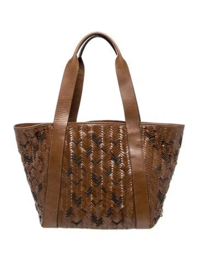 Pre-owned Brunello Cucinelli Monili Tote In Brown
