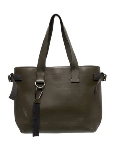 Pre-owned Brunello Cucinelli Monili Tote In Green