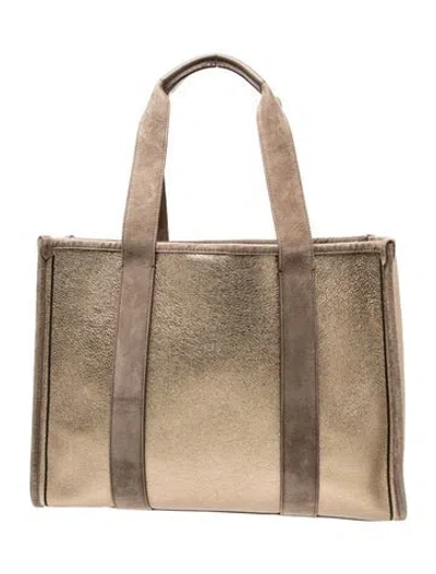 Pre-owned Brunello Cucinelli Monili Tote Medium In Gold