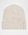 Brunello Cucinelli Monili-trim Cashmere Beanie Hat In C2719 Light Grey
