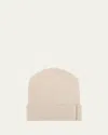 Brunello Cucinelli Monili-trim Cashmere Beanie Hat In Light Beige