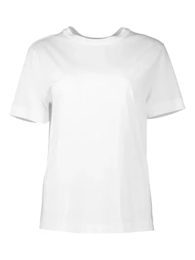 Brunello Cucinelli Monili Trim Cotton T-shirt In White