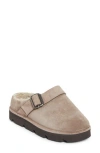 Brunello Cucinelli Monili Trim Genuine Shearling Lined Clog In Brown