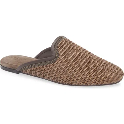 BRUNELLO CUCINELLI BRUNELLO CUCINELLI MONILI TRIM RAFFIA MULE