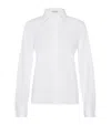 Brunello Cucinelli Monili-trim Concealed-fastening Shirt In White