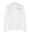 Brunello Cucinelli White Shirt With Button Closure In Cotton Blend Woman In White