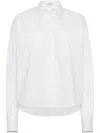 Brunello Cucinelli Monili-trim Shirt In White